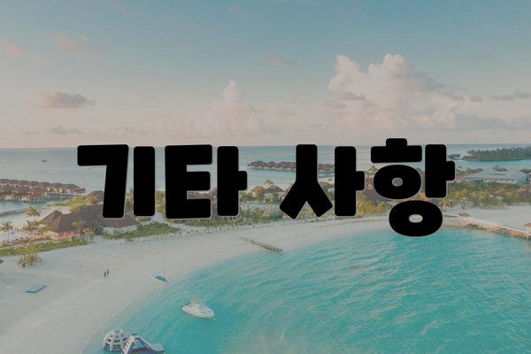 기타 사항