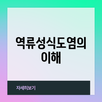 역류성식도염의 이해