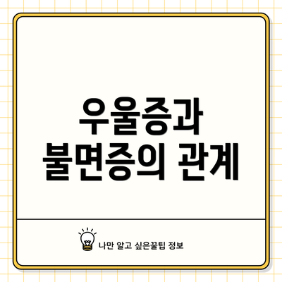 우울증과 불면증의 관계