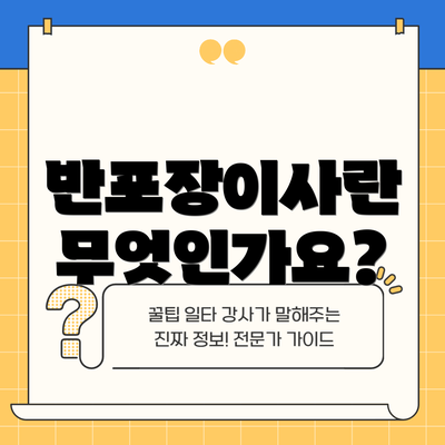 반포장이사란 무엇인가요?