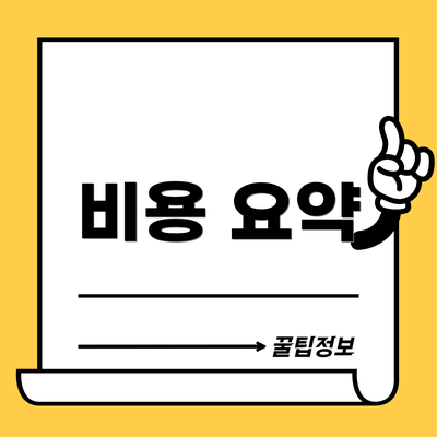 비용 요약