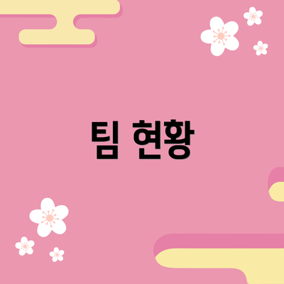 팀 현황