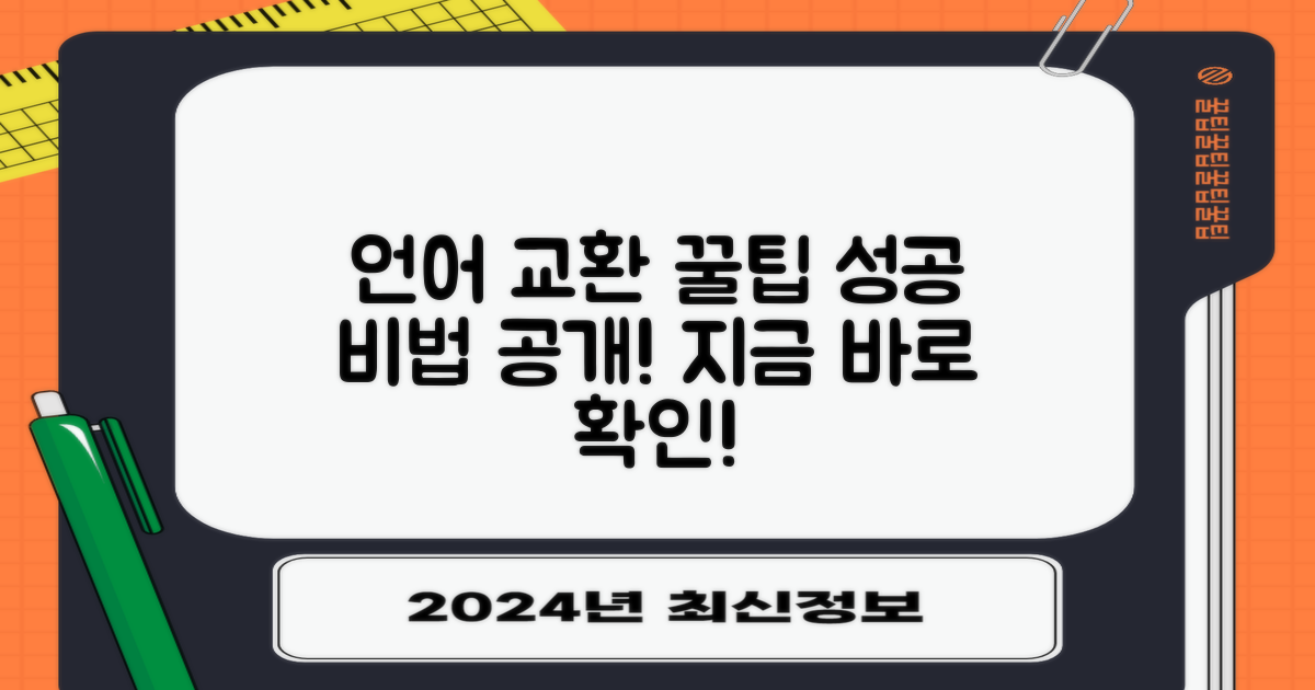 효과적인 언어 교환 팁 공개