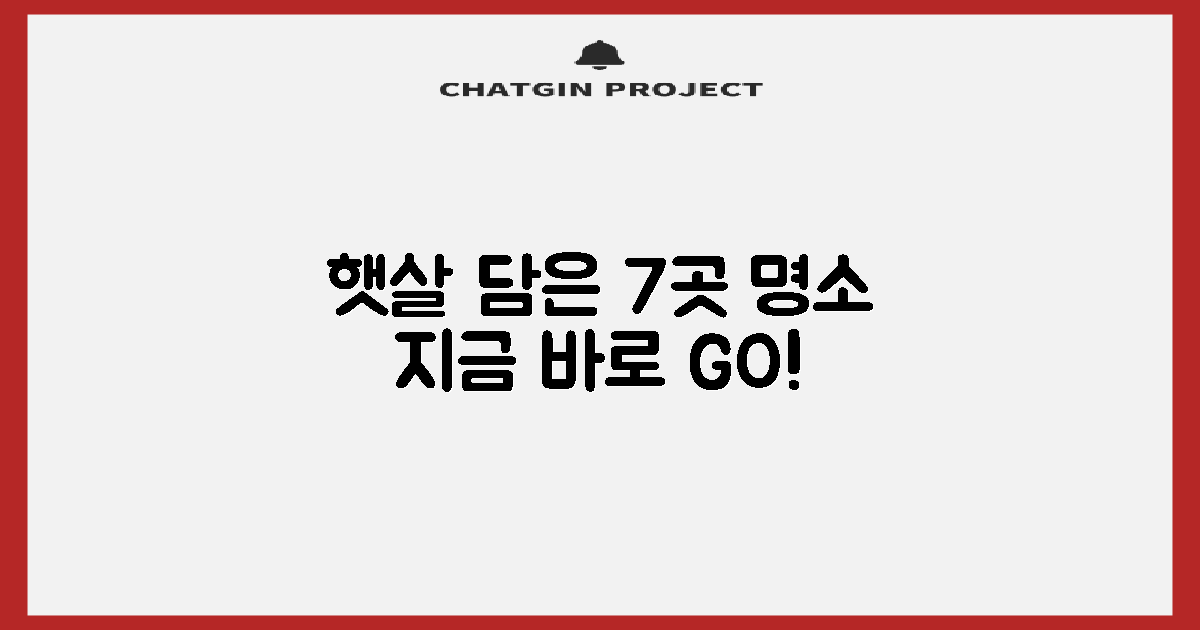 햇살 가득 7개 명소
