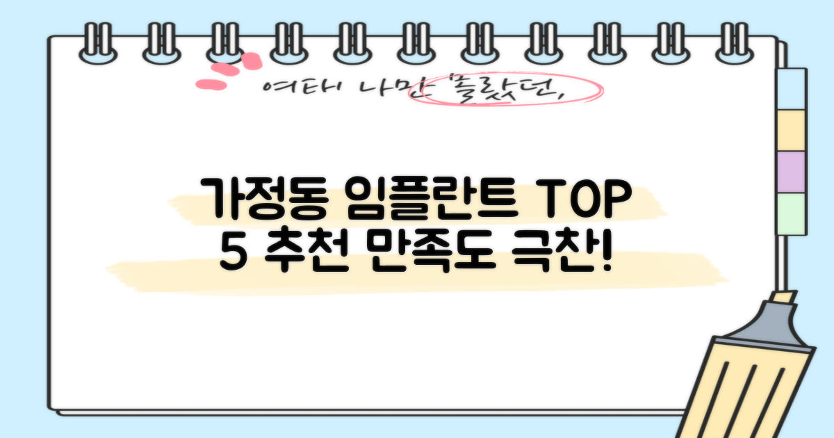 가정동 치과 임플란트, 가격 대비 만족 TOP 5: 만족도 높은 5곳 최신 정보