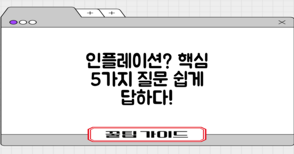 인플레이션이란? 5가지 핵심 질문 답하기