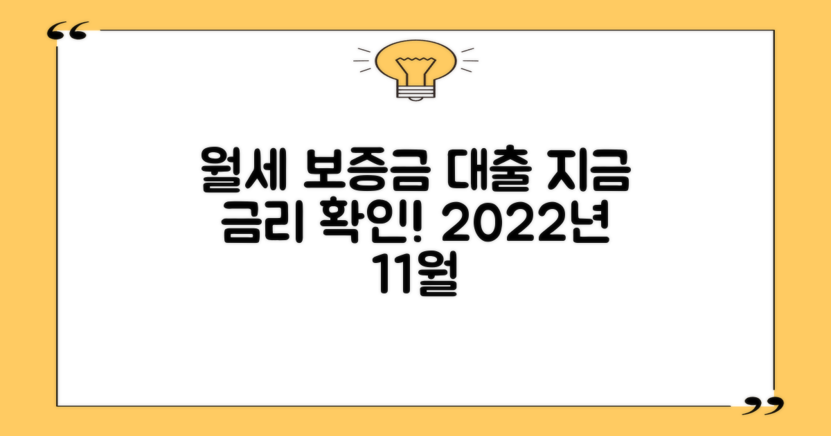 2022년 11월, 월세 보증금 대출 금리 비교: 지금 바로 금리 확인하세요