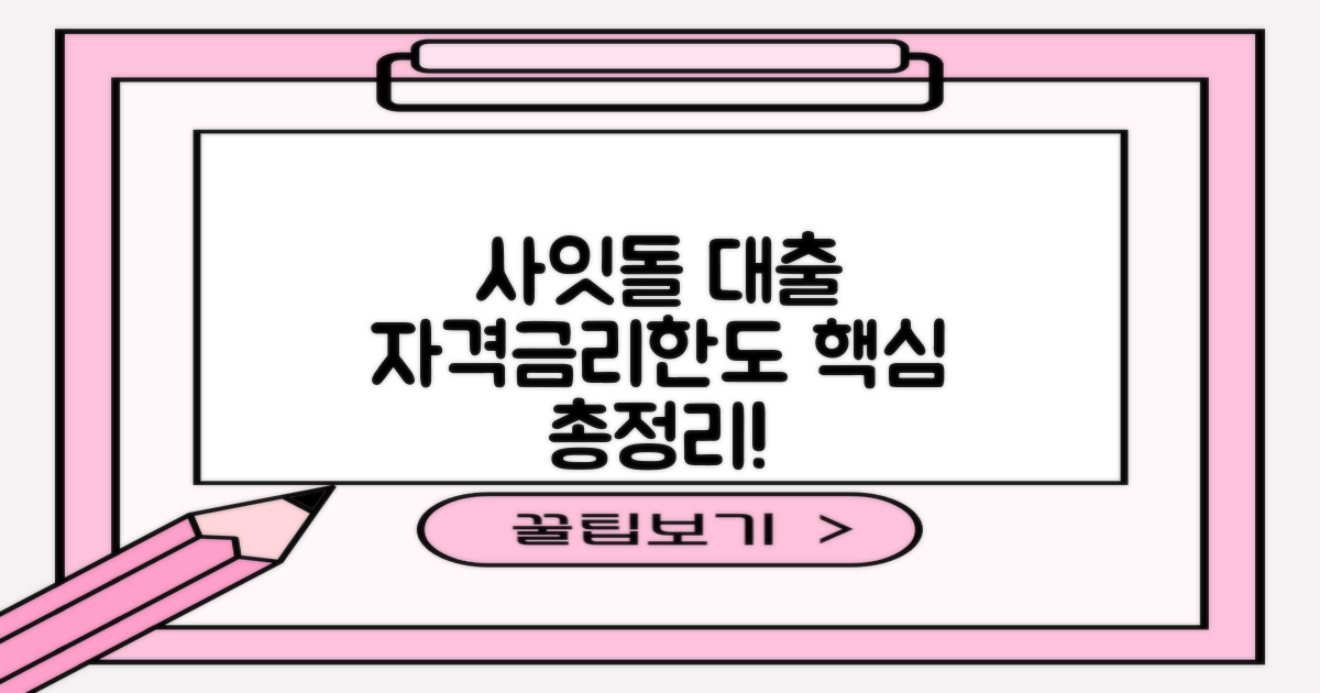 사잇돌대출: 자격, 금리, 한도 핵심 총정리!