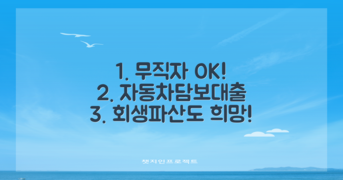 미래크레디트, 무직자도 자동차담보대출 가능할까? 개인회생/파산자도 희망을!