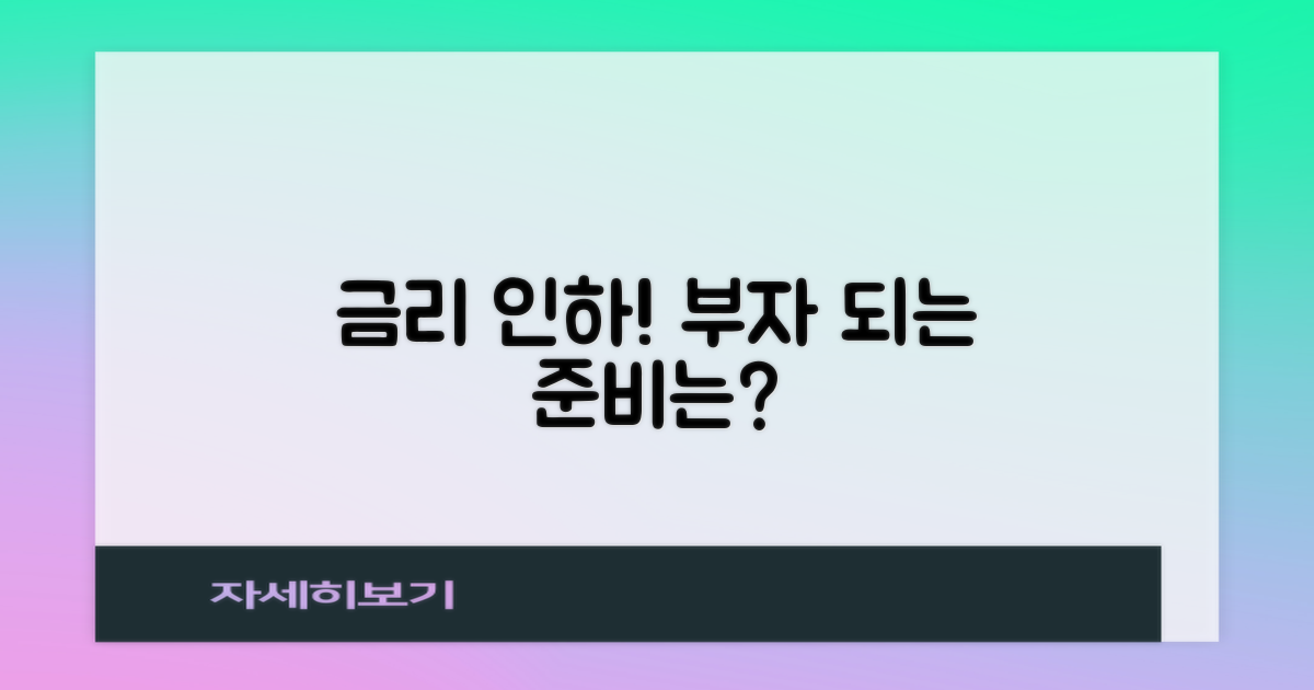금리 인하, 무엇을 준비해야 할까?