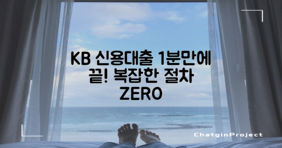 복잡한 절차, 정말 1분이면 될까? KB 신용대출, 1분 안에 핵심만 파헤치기