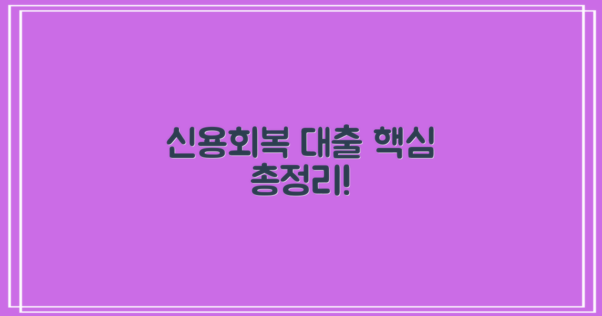 신용회복위 대출, 핵심 포인트 총정리