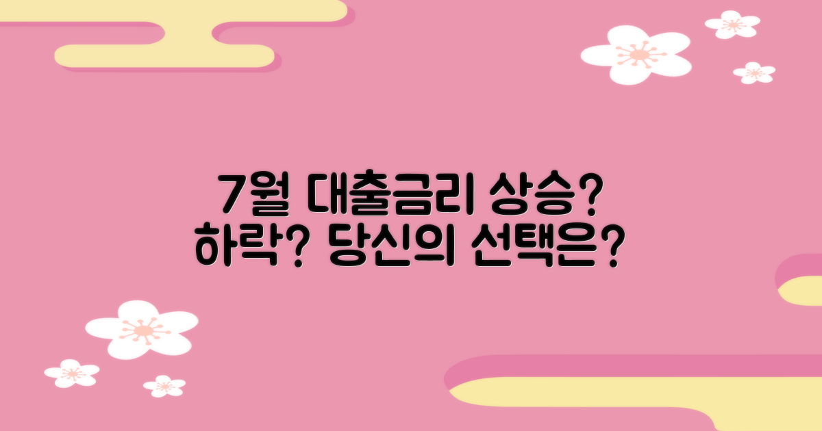 24년 7월, 은행 대출 이자율 비교 & 금리 전망: 상승 vs 하락, 당신의 선택은?